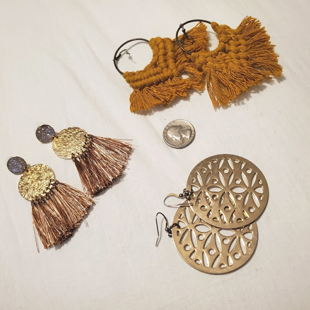 Gold + Boho Earrings Bundle